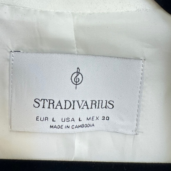 stradivarius White Blazer ✨ Two-Piece Power Pop Set – Size Large ✨ - Picture 7 of 16